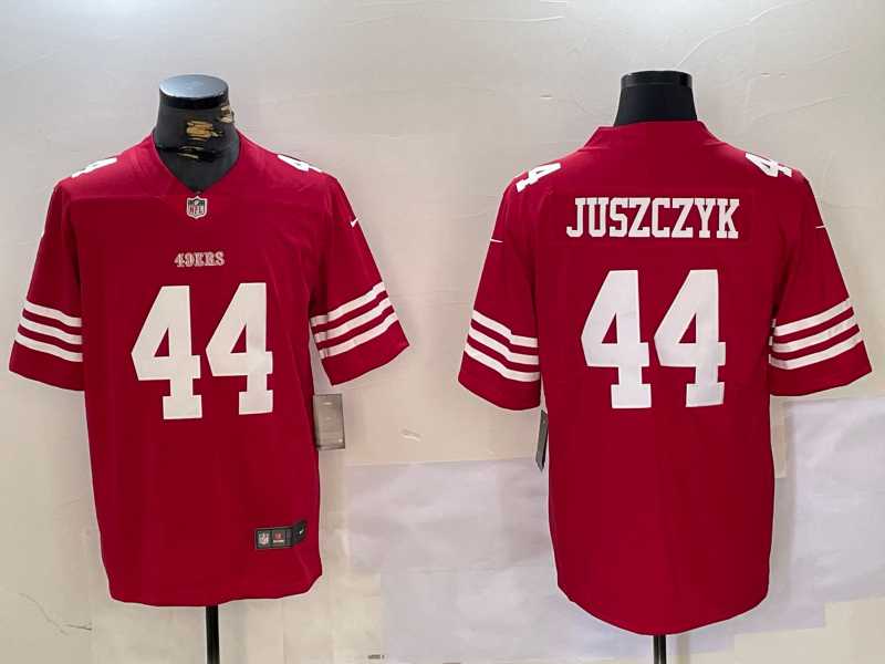 Mens San Francisco 49ers #44 Kyle Juszczyk Red Vapor Stitched Nike Limited Jersey